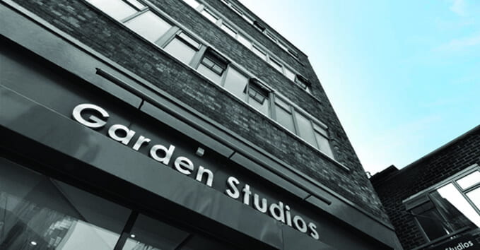 Exterior view of Garden Studios, the modern brick Covent Garden building in which Quality Formations is based.